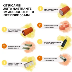 Kit Ricambi Unità Nastrante Inferiore 3M Accuglide 2+ 3 50 mm